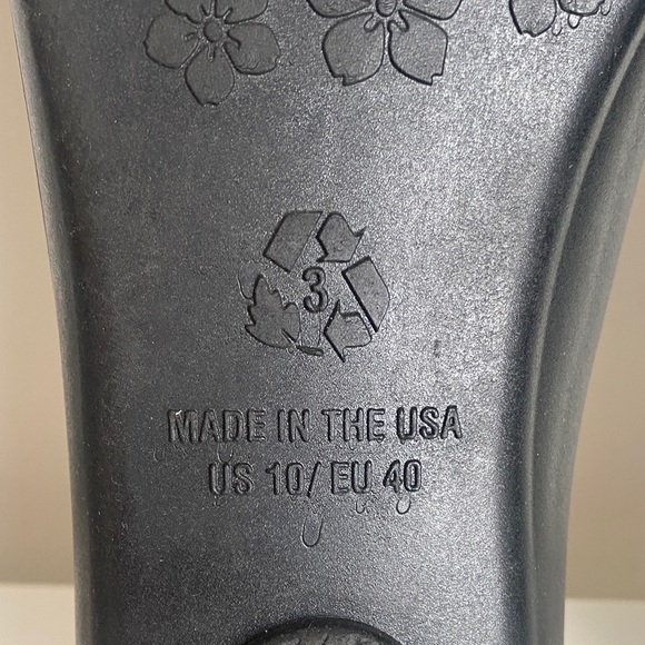 Oka.b Elegant Black Slip-On Jelly Flats w/ Crystal Embellishment Size 10US Comfy - Picture 12 of 12